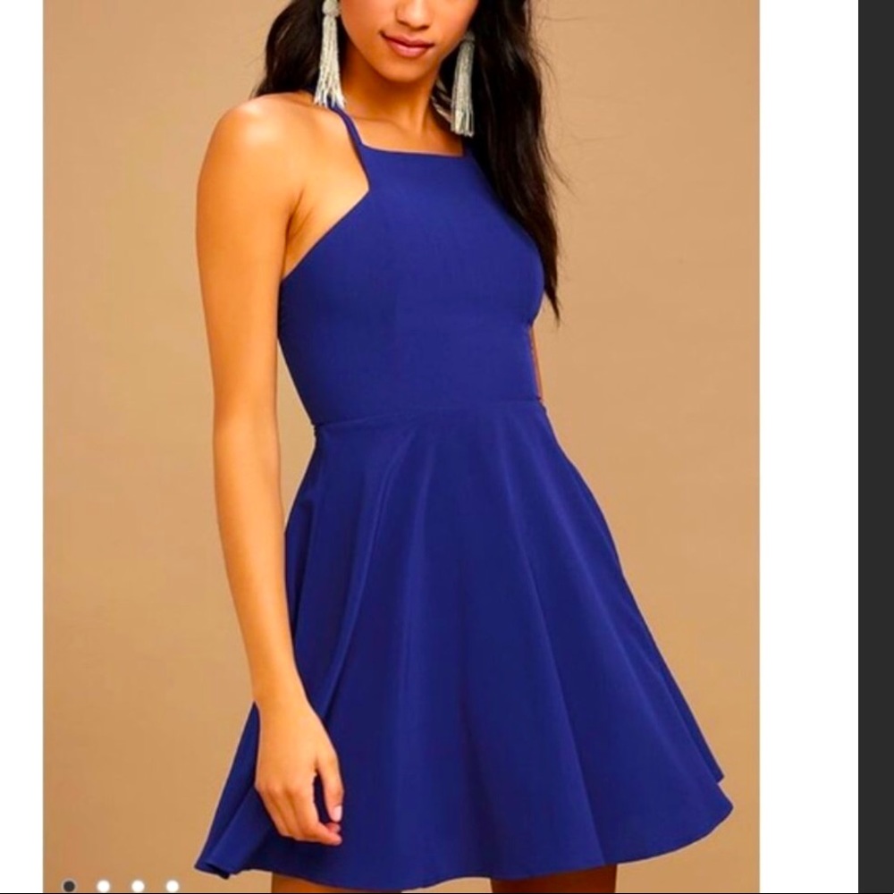 A line open back girly dress